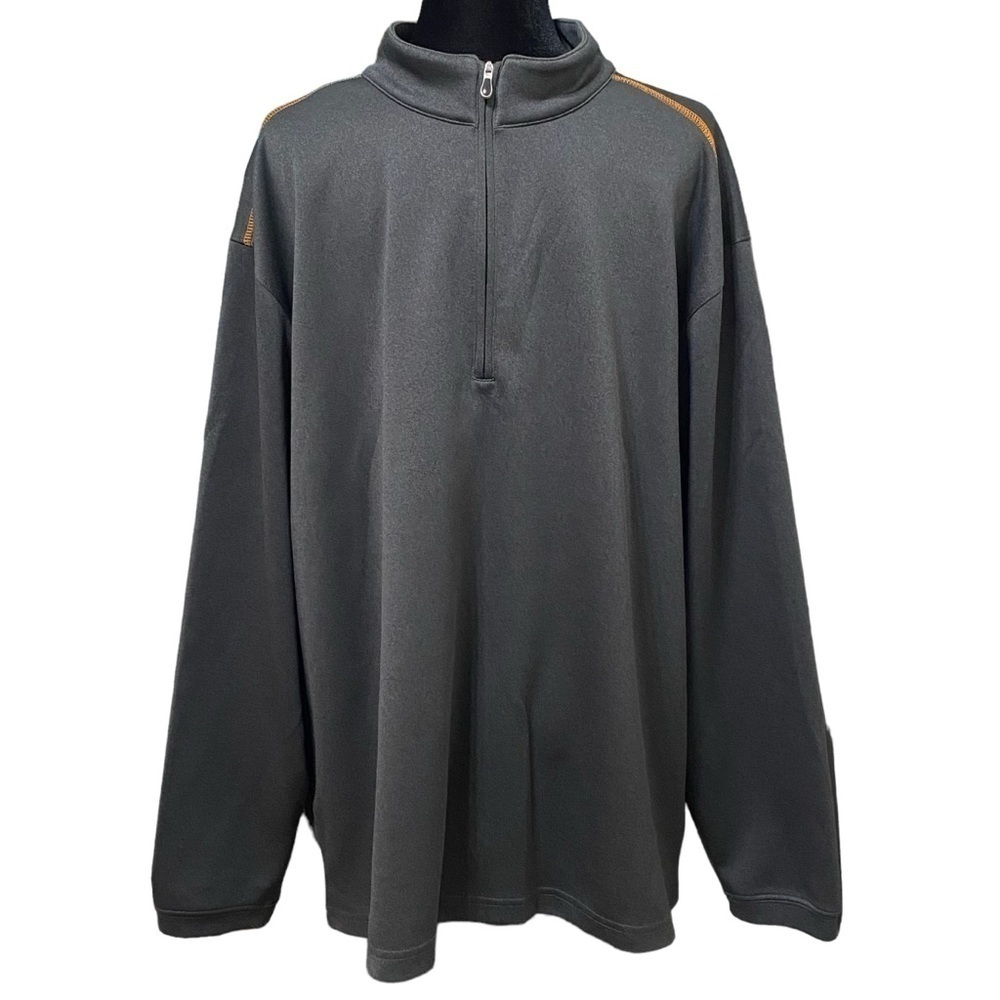 Pebble Beach Charcoal Gray Quarter Zip Golf Pullover Jacket XXL
